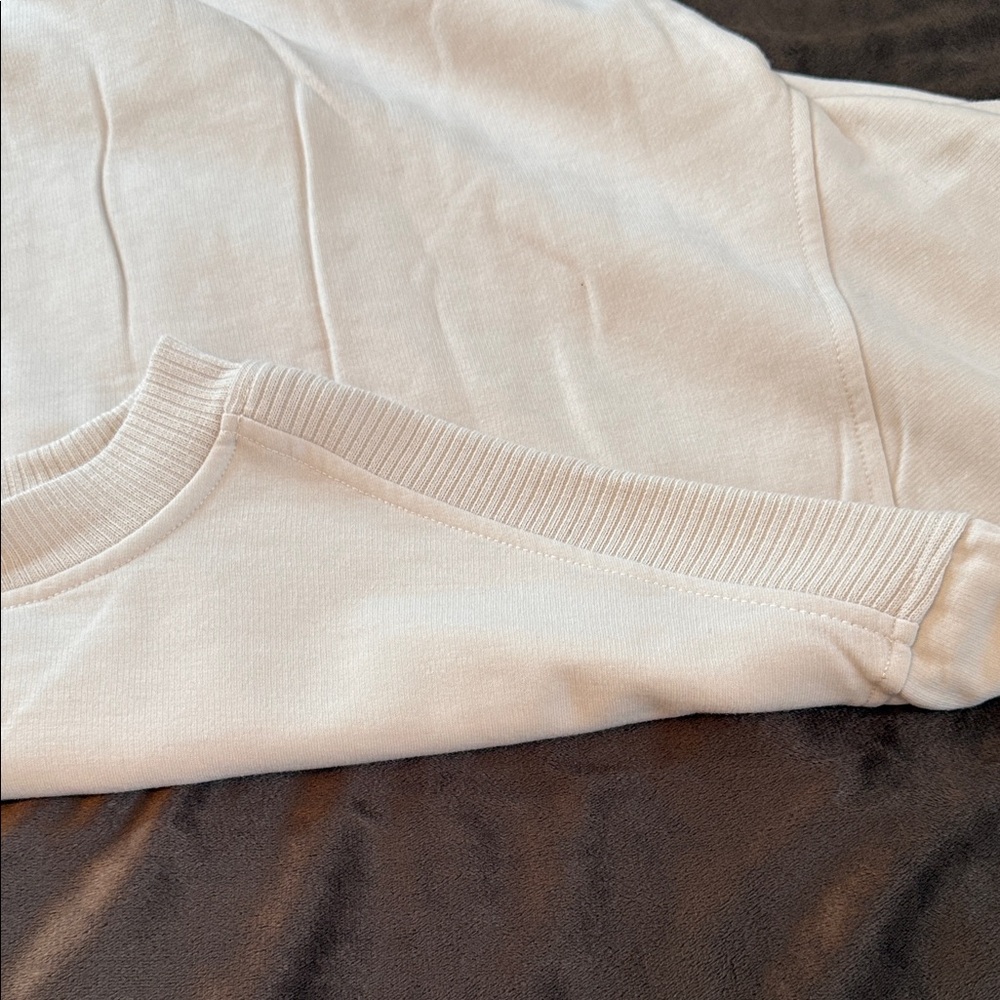 Splendid Ribbed Crewneck Long Sleeves Ribbed Cuffs and Hem Sweatshirt R13A - Picture 7 of 13